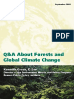 Q&A About Forests and Global Climate Change: Kenneth Green, D.Env