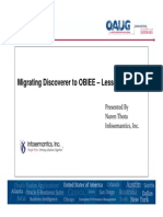 MigratingDiscoverertoOBIEE-LessonsLearned-OAUGCP2013