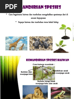 Kemandirian Spesies Pdf