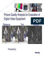 1. Picture Quality Analysis for Evaluation of Digital Video