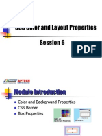 CSS Color and Layout Properties Session 6: Odule 06