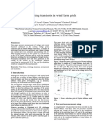 Switching Transients in Wind Farm Grids