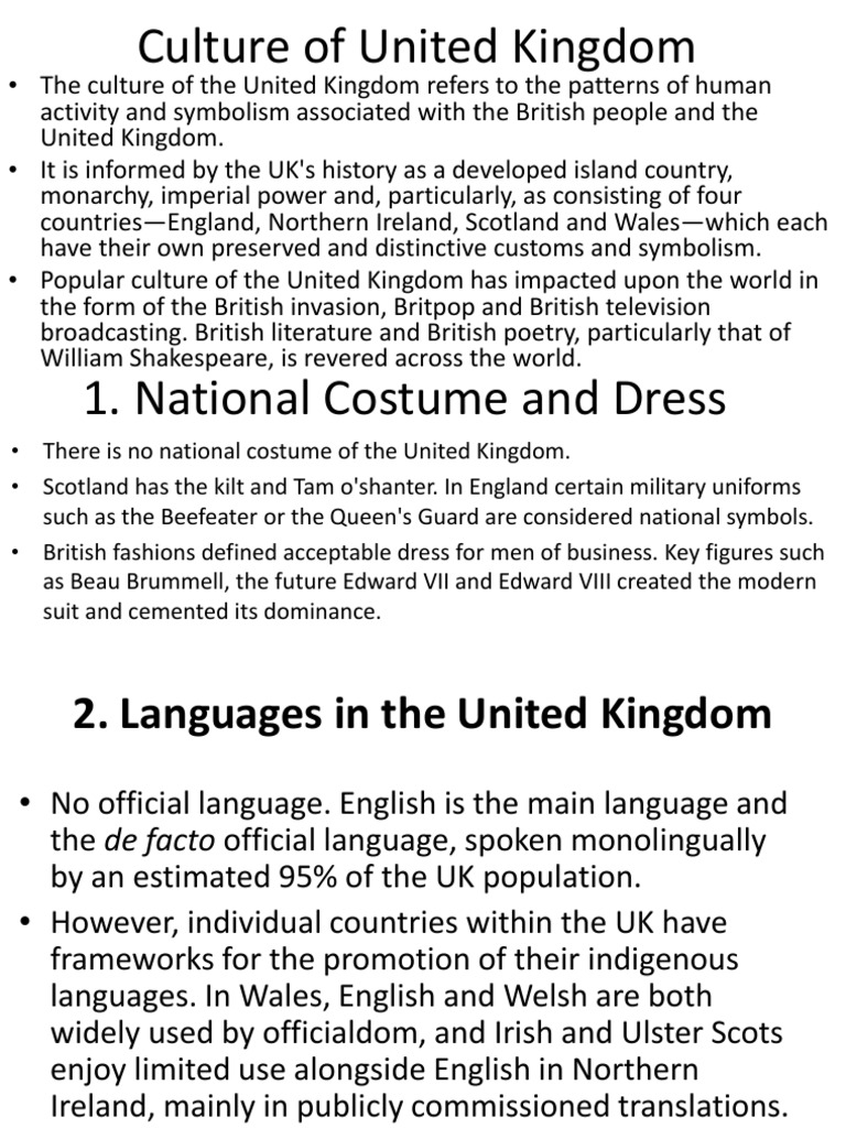 Overview of British Culture and Traditions | PDF | Travel
