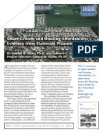 This Is A Summary of Smart Growth: and Housing Affordability: Evi-Dence From Statewide Planning