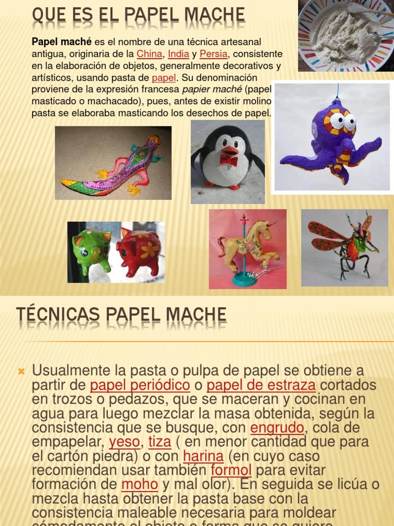 Que Es El Papel Mache Printing Materials Crafts