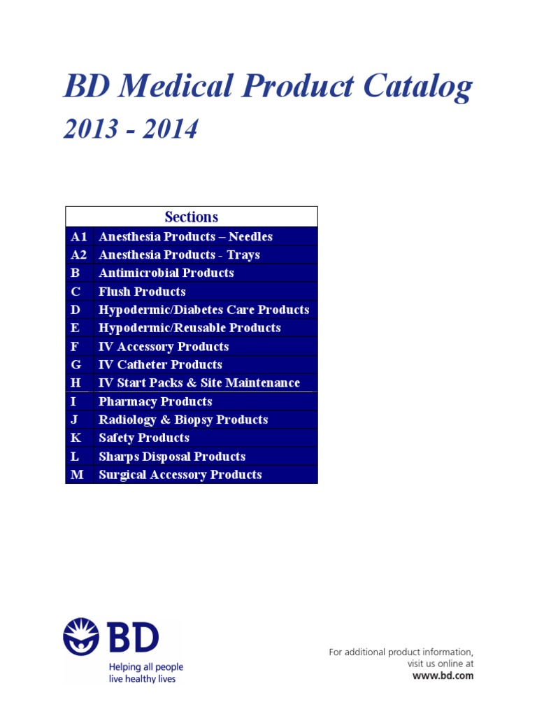 BD Medical Catalog