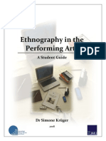 Ethnography in the Performing Arts a Student Guide