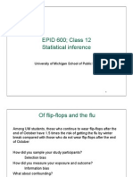Epid 600 Class 12 Statistical Inference