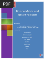 Nestle Pakistan BCG Matrix