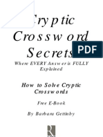 How To Do Cryptic Crosswords