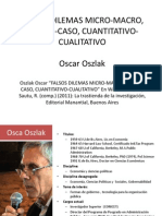 Presentación Falsos Dilemas Micro-Macro, Teoría - Caso, Cuantitativo-Cualitativo