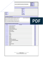 Ficha de Identificación de Proveedores