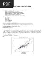 Simple Linear Regression Models Using SAS