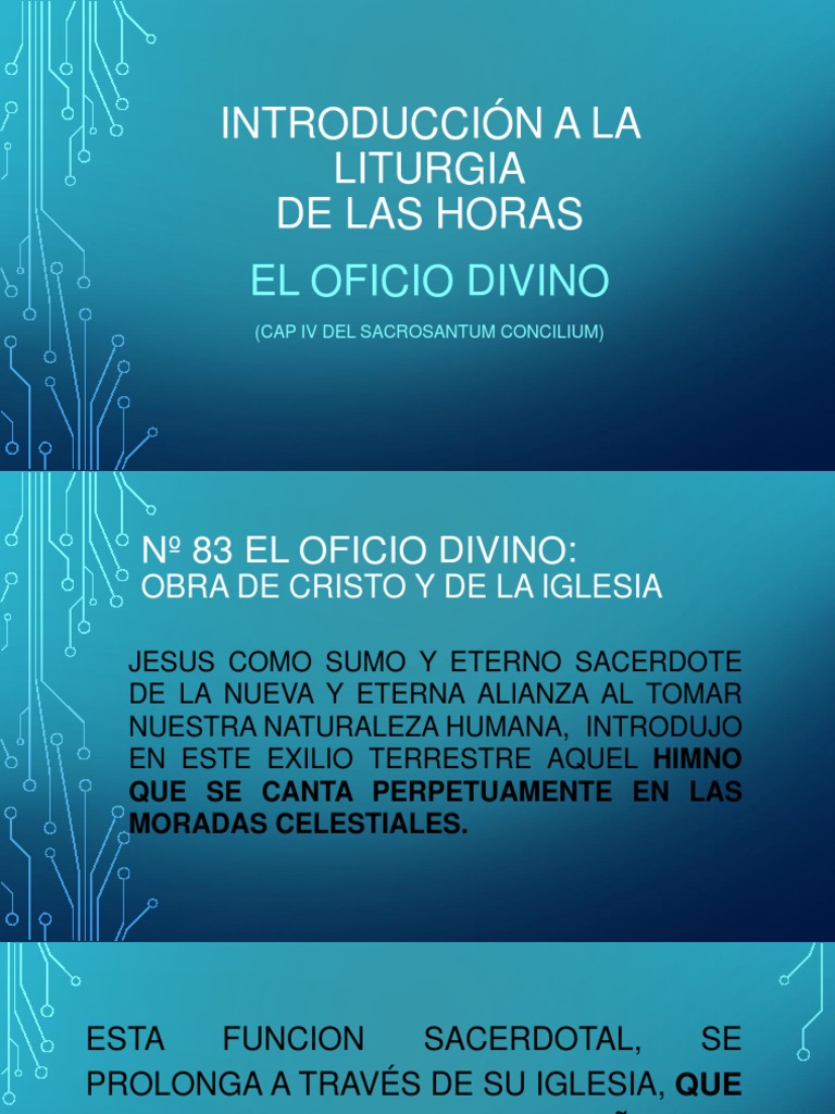 Introducción A La Liturgia de LAS HORAS PDF