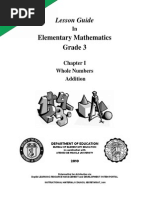 LESSON GUIDE - Gr. 3 Chapter I - Addition v1.0