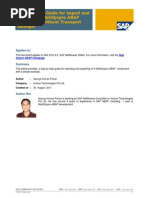 Step by Step Guide For Import and Export of A WebDynpro ABAP Component Without Transport Manager