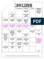 June 2nd-13th Class Schedule