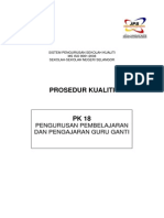Fail SPSK PK 18 Pengurusan PDP Guru Ganti