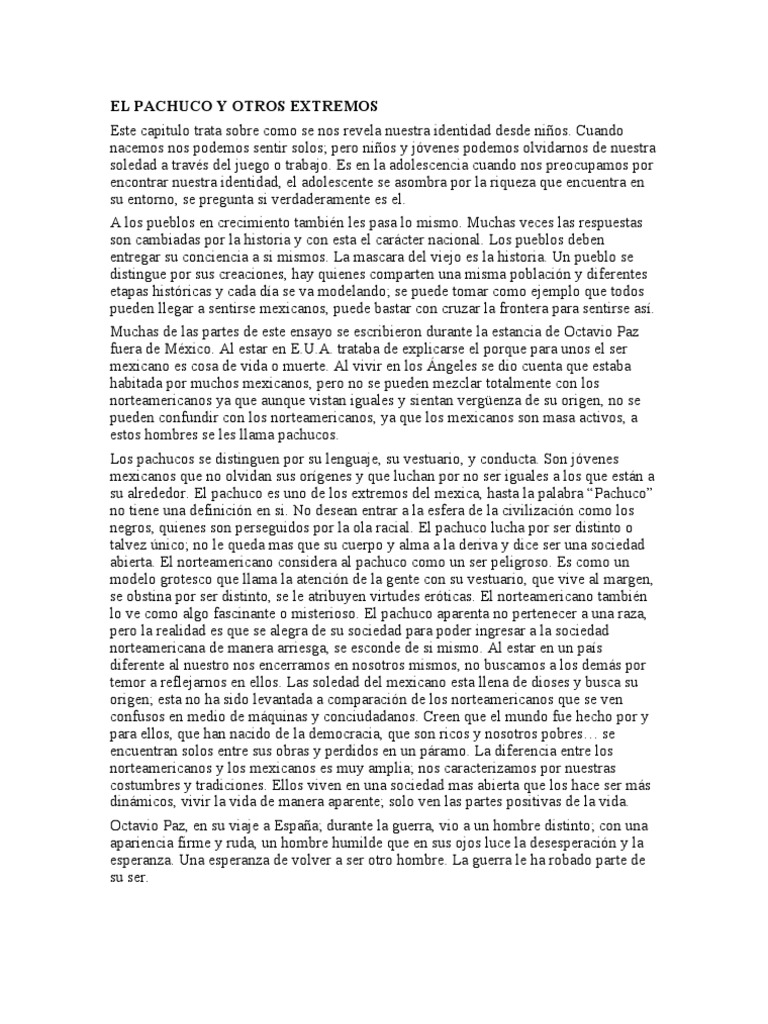 El Pachuco y Otros Extremos | PDF