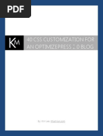 40 CSS Customization Code For OptimizePress 2.0 Blog
