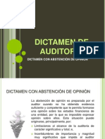 Dictamen Con Abstencion de Opinion