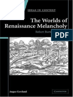 [Angus Gowland] the Worlds of Renaissance Melancholy