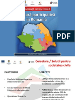 Cultura Participativa in Romania Dan Sultanescu Prezentare 22mai2013