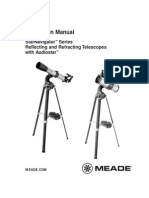 Instruction Manual: Starnavigator Series Reflecting and Refracting Telescopes