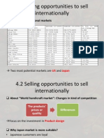 4.2 Selling Opportunities To Sell Internationally: Potential International Markets