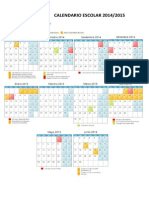 Calendario Escolar 14-15 PDF