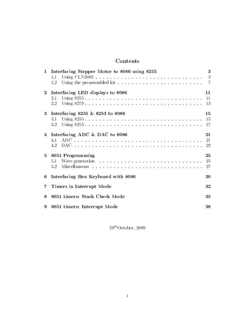 Interfacing Stepper Motor with 8086 | PDF | Digital Technology ...