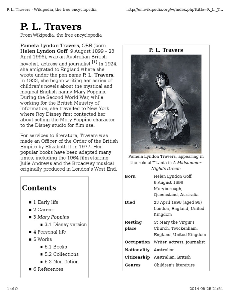 P. L. Travers | Fiction & Literature