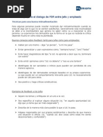 Tips Para El Dialogo de PDR Entre El Jefe y El Empleado