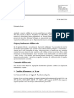 Resumen Ejecutivo Proyecto de Reforma Tributaria PDF