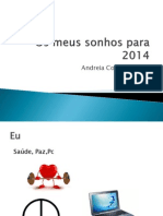 Os Meus Sonhos Para 2014