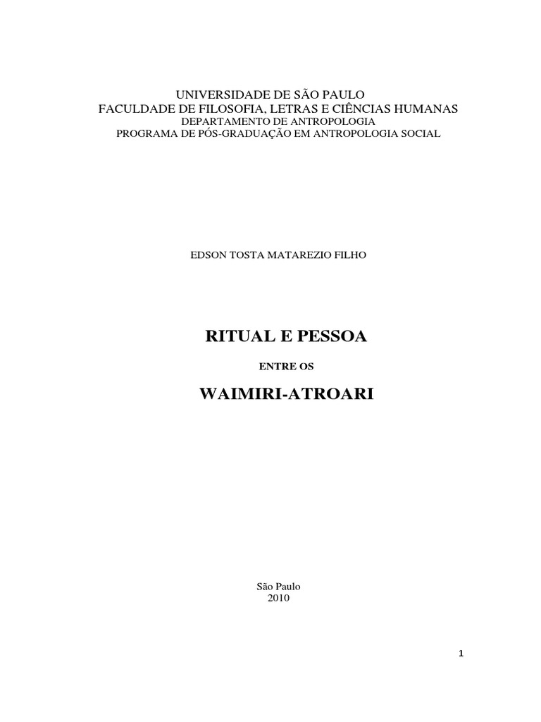 Tese Edson Matarezio Waimiri Atroari PDF