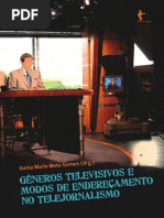 Livro Generos Televisivos e Modos de Endereçamento Edufba 2011