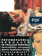Piselli Stefano Morrocchi Riccardo Eds Psychopathia Sexualis in Italian Sinema 1968-1972