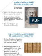 Características Generales de La Filosofía de Platón