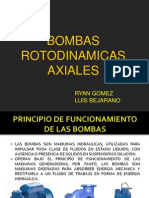 Bombas rotodinámicas axiales