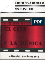 ADORNO Theodor El Cine y La Musica H. Eisler Introducción Capitulo 1 PARTE 1