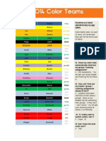 Camp Color Teams - 2014