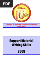 Download Support Material on Writing Skills - For XAT TISS FMS Etc by akash SN22687074 doc pdf