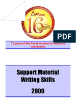 Support Material on Writing Skills - For XAT, TISS, FMS Etc