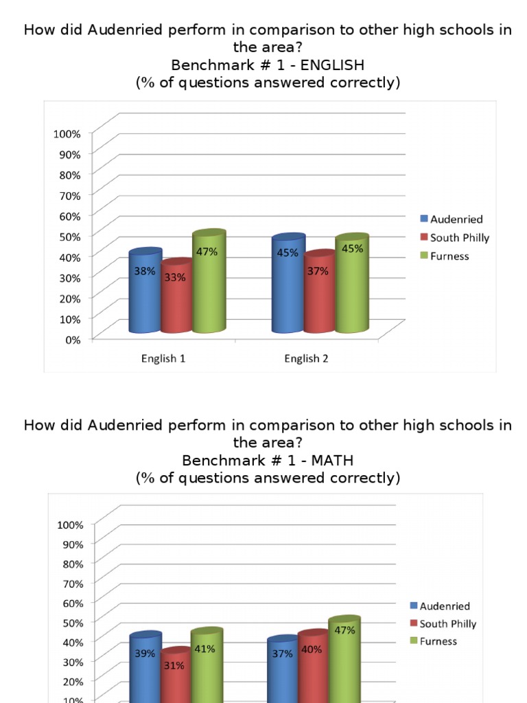 Audenried High School Benchmark Performance | PDF