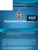 Department Order 71 2012