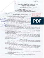 QD 1550 Ngay 24.11.2009 Cua UBND Tinh BK Phe Duyet Du An Dau Tu - Du An Cap Nuoc Ve Sinh Thi Xã BK