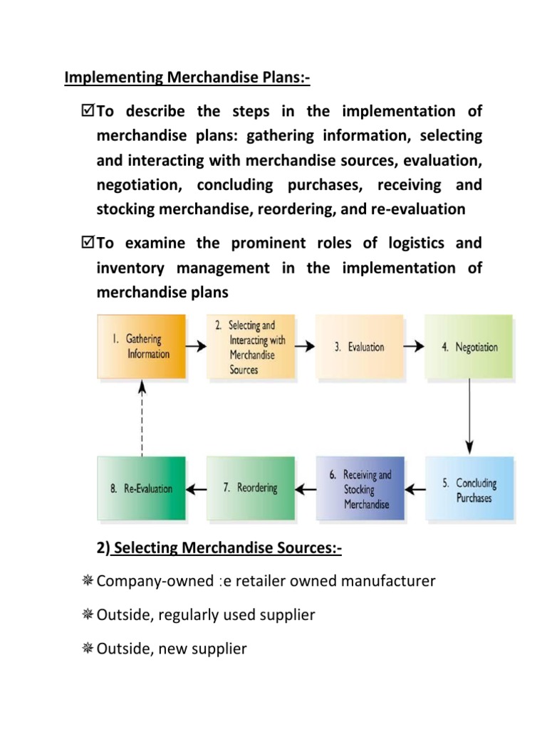 Merchandise Plan Implementation Guide | PDF | Business | Finance ...