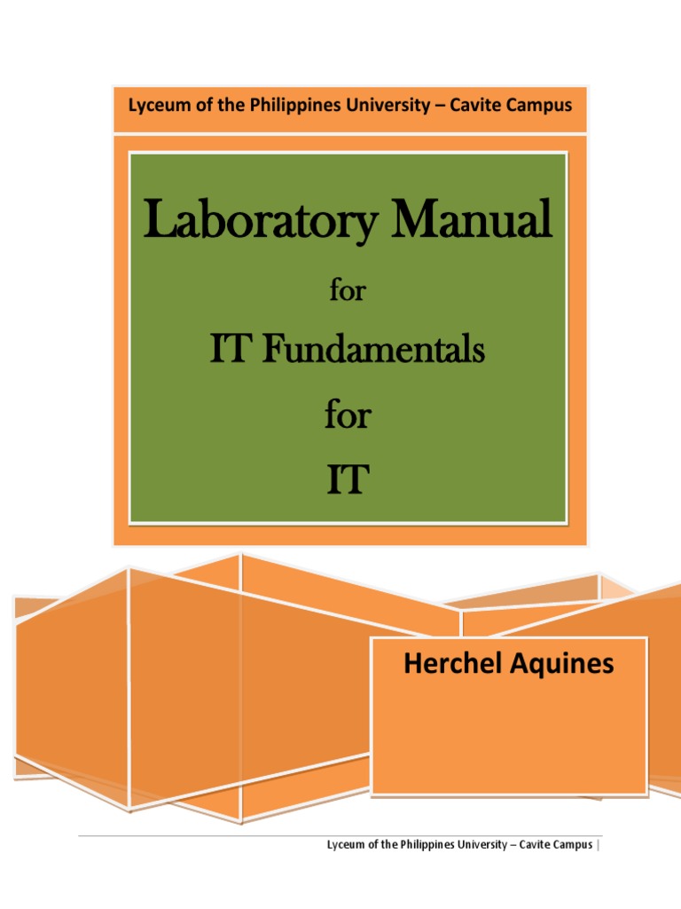IT Fundamentals Laboratory Manual | PDF | Educational Technology ...