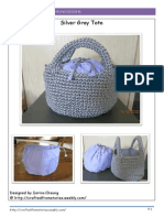 Silver Gray Tote